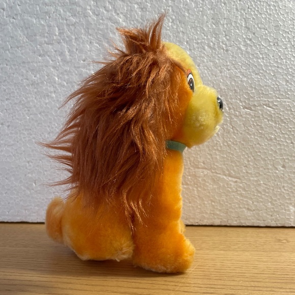 Vtg Disney Lady & the Tramp Lady Plush Stuffed Animal Cocker Spaniel 1985 Korea - Picture 4 of 9